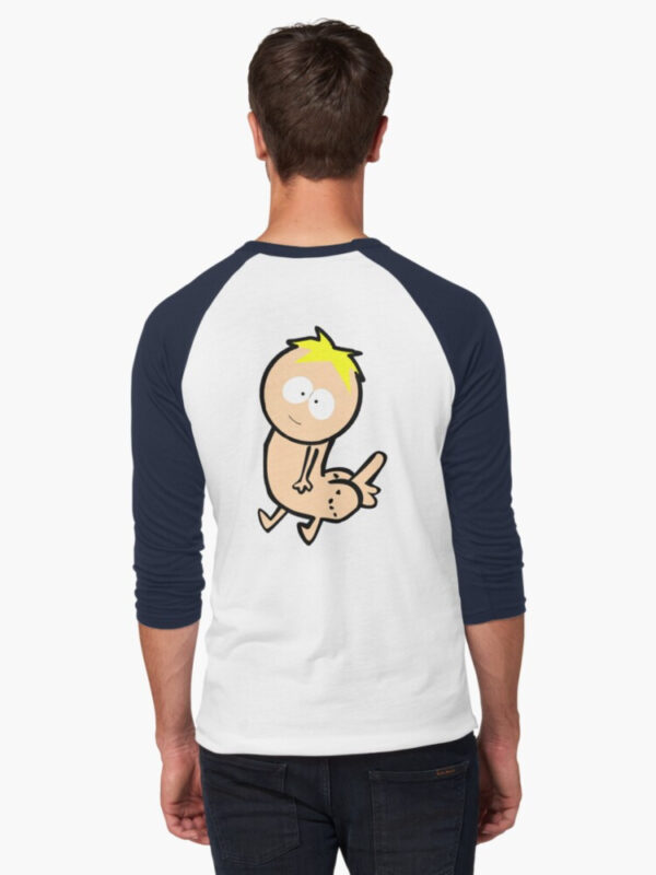 Butters Dickbutt Baseball ¾ Sleeve T-Shirt - Image 8