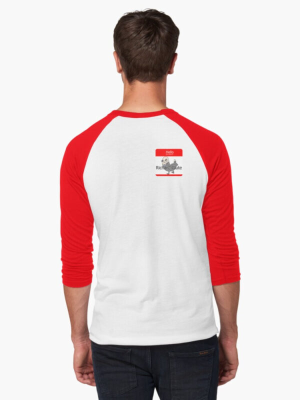 Richard Glutes Baseball ¾ Sleeve T-Shirt - Image 10