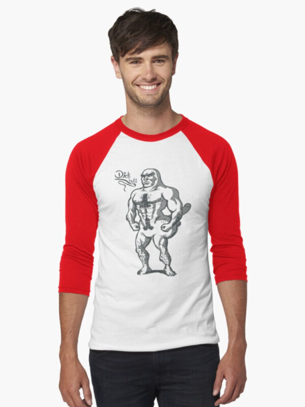 Dickbutt Baseball ¾ Sleeve T-Shirt - Image 9