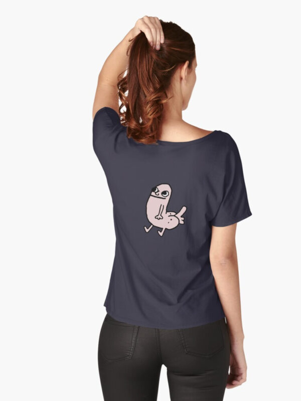 Pink DickButt Meme Relaxed Fit T-Shirt - Image 15