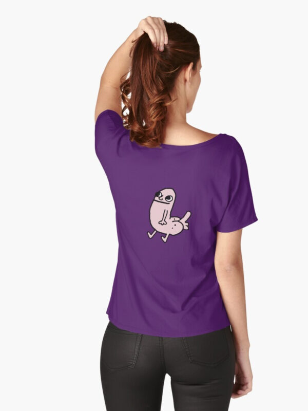 Pink DickButt Meme Relaxed Fit T-Shirt - Image 18