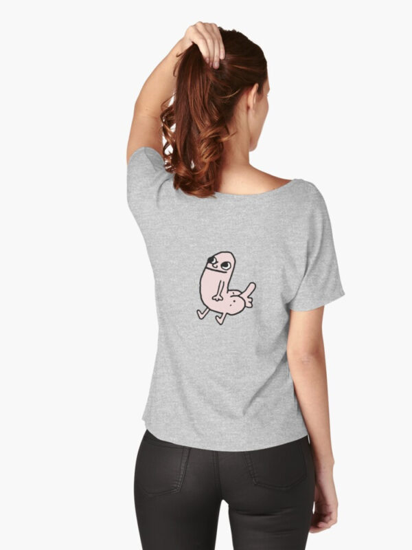 Pink DickButt Meme Relaxed Fit T-Shirt - Image 12