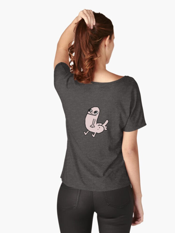 Pink DickButt Meme Relaxed Fit T-Shirt - Image 9