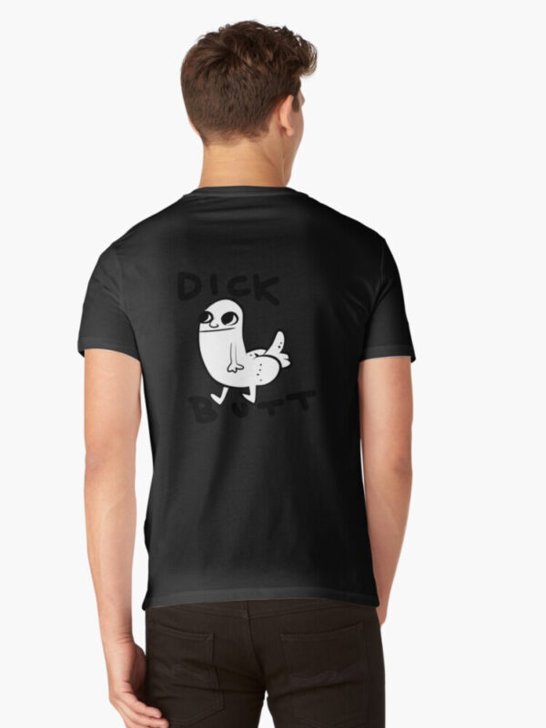 Dickbutt V-Neck T-Shirt - Image 3