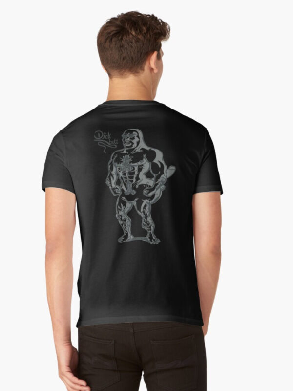 Dickbutt V-Neck T-Shirt - Image 3