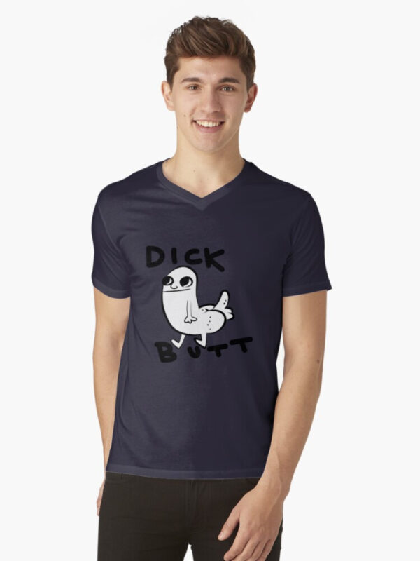 Dickbutt V-Neck T-Shirt - Image 13