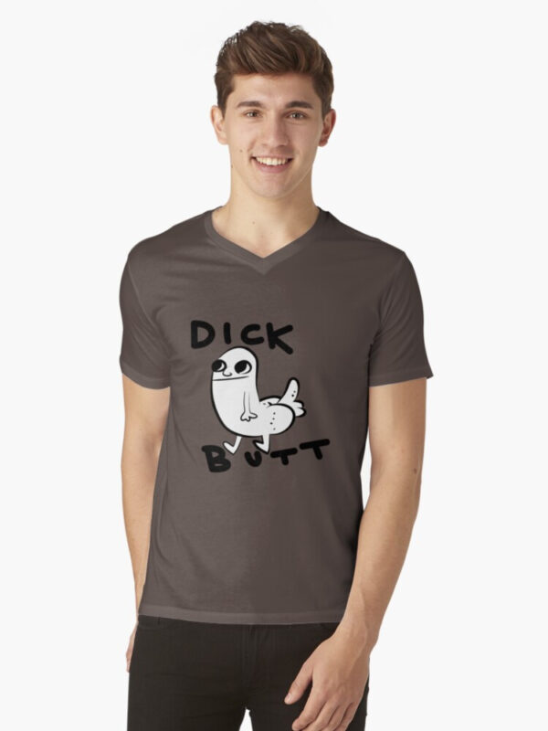 Dickbutt V-Neck T-Shirt - Image 19