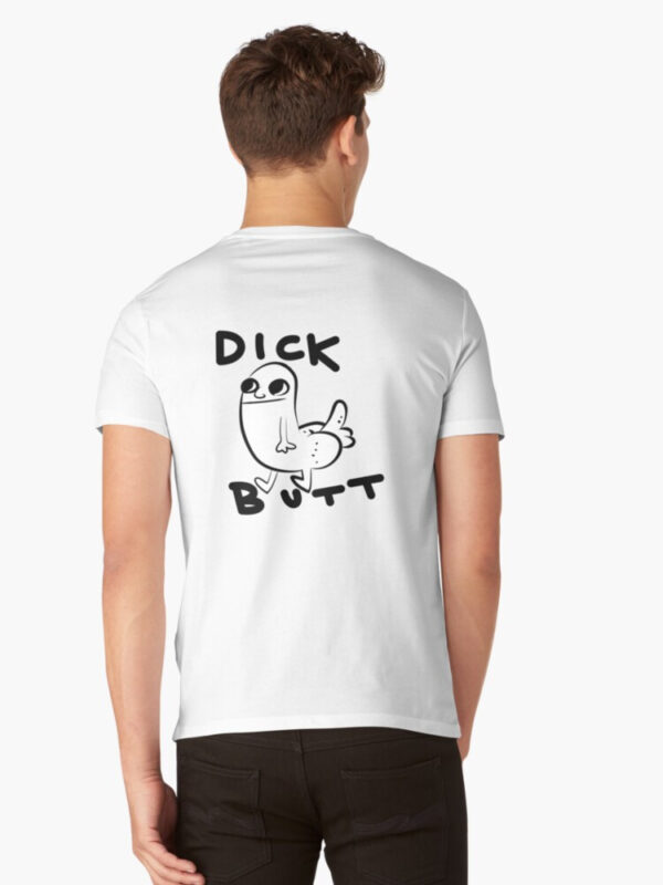 Dickbutt V-Neck T-Shirt - Image 6
