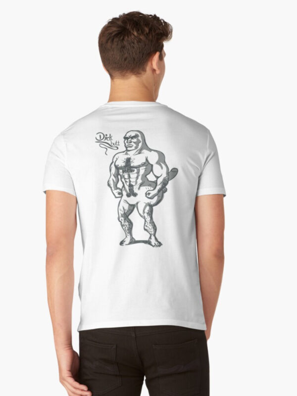 Dickbutt V-Neck T-Shirt - Image 6