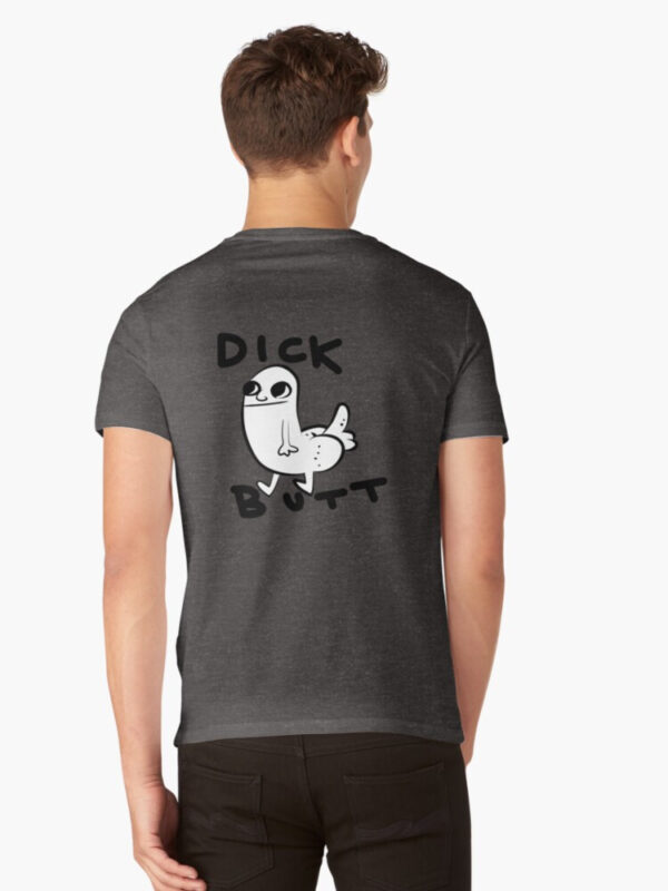 Dickbutt V-Neck T-Shirt - Image 9
