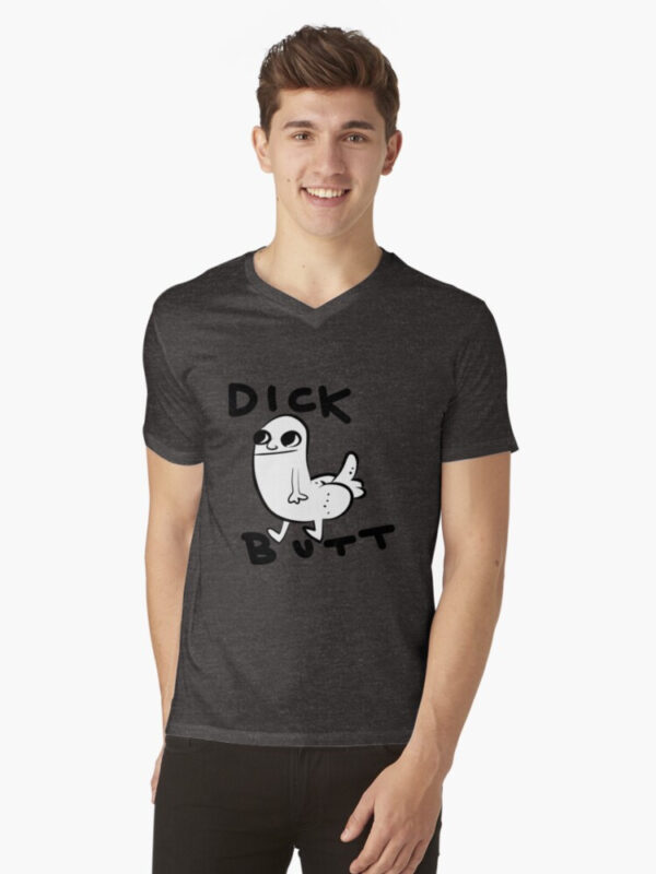 Dickbutt V-Neck T-Shirt - Image 7