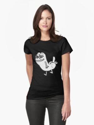 Pepe Dickbutt Fitted T-Shirt