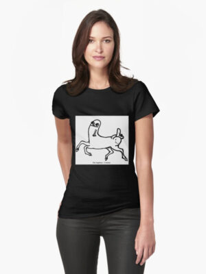Dickbutt Centaur Fitted T-Shirt