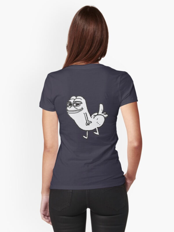 Pepe Dickbutt Fitted T-Shirt - Image 12