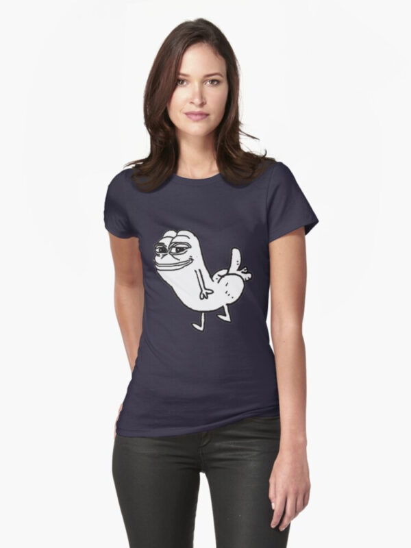 Pepe Dickbutt Fitted T-Shirt - Image 10