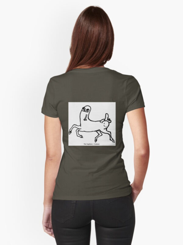 Dickbutt Centaur Fitted T-Shirt - Image 48