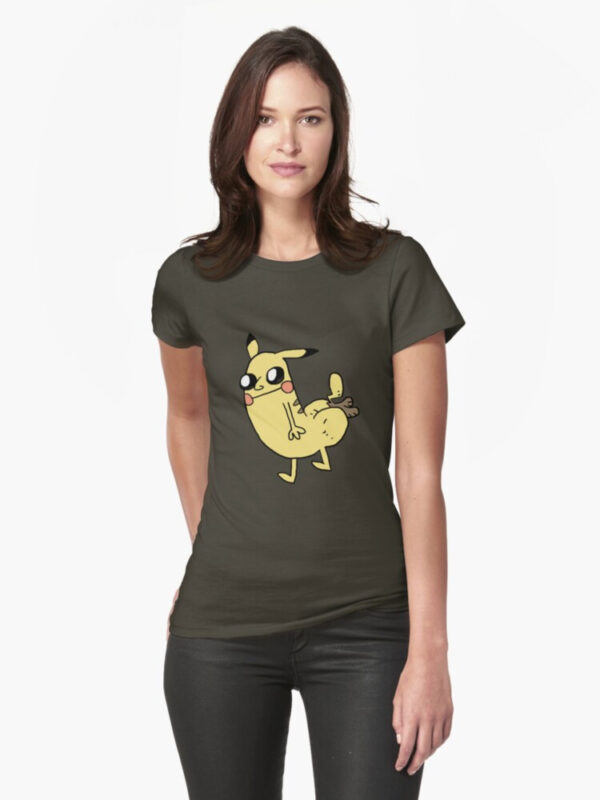Pikabutt Fitted T-Shirt - Image 46