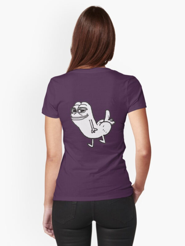 Pepe Dickbutt Fitted T-Shirt - Image 21
