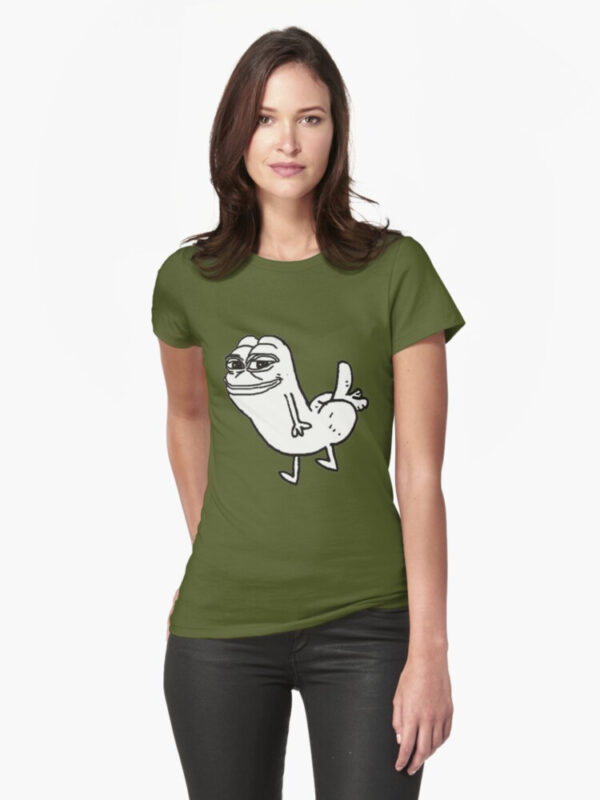 Pepe Dickbutt Fitted T-Shirt - Image 31