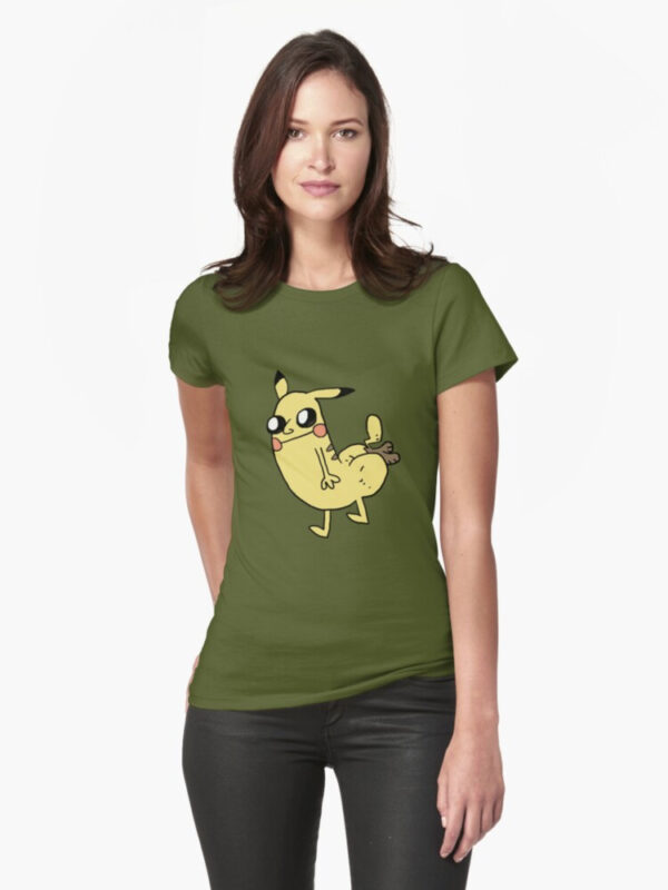 Pikabutt Fitted T-Shirt - Image 31