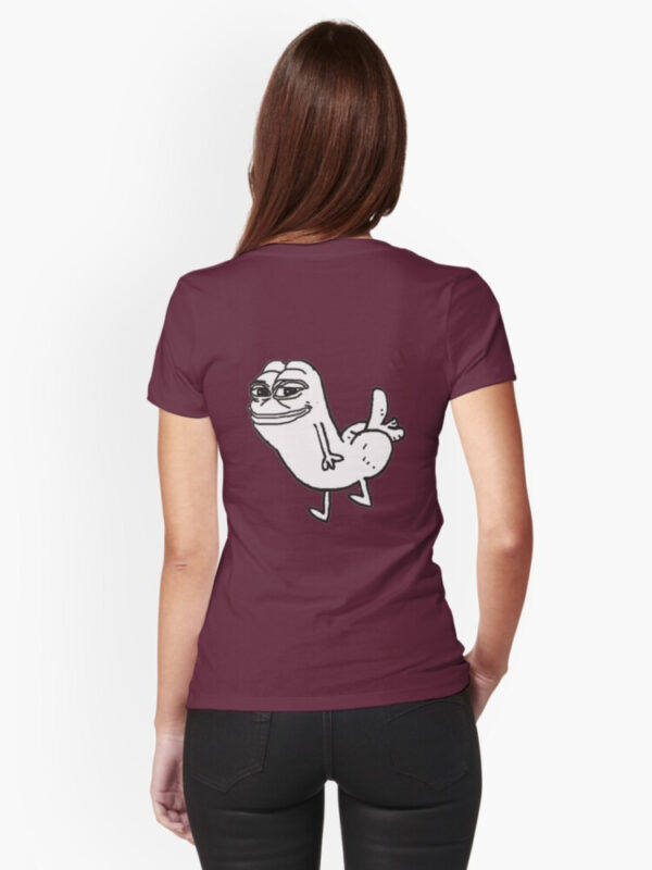 Pepe Dickbutt Fitted T-Shirt - Image 24