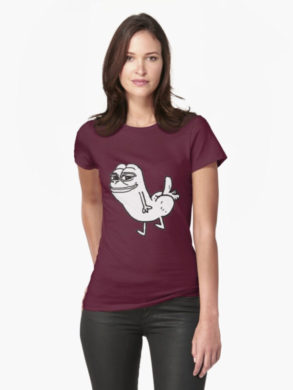 Pepe Dickbutt Fitted T-Shirt - Image 22
