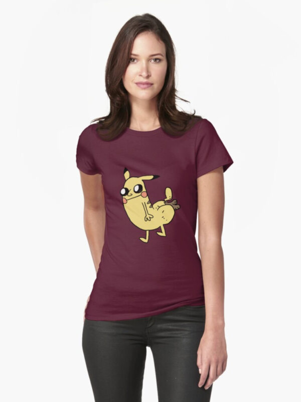 Pikabutt Fitted T-Shirt - Image 22