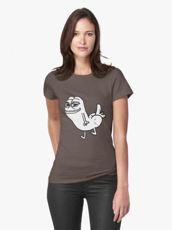 Pepe Dickbutt Fitted T-Shirt - Image 25