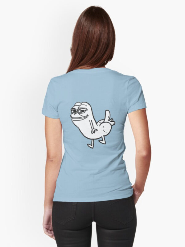 Pepe Dickbutt Fitted T-Shirt - Image 15