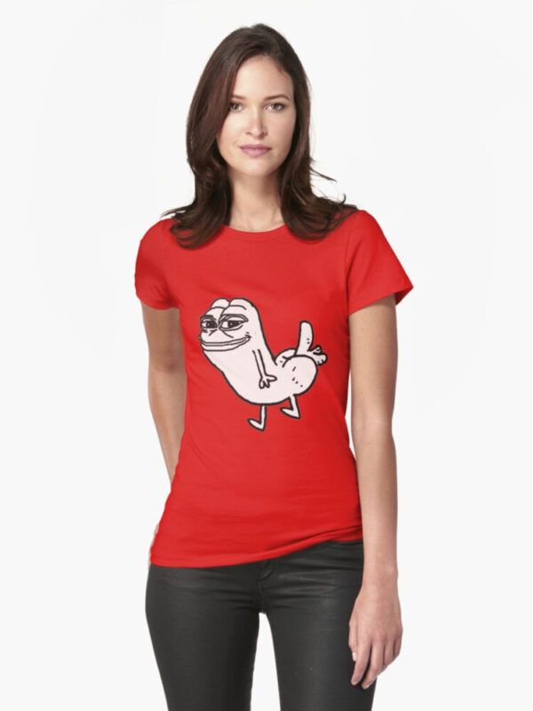 Pepe Dickbutt Fitted T-Shirt - Image 28