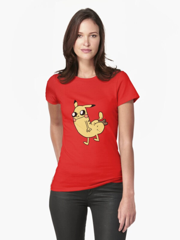 Pikabutt Fitted T-Shirt - Image 28