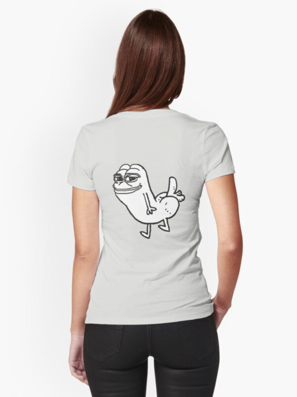 Pepe Dickbutt Fitted T-Shirt - Image 39