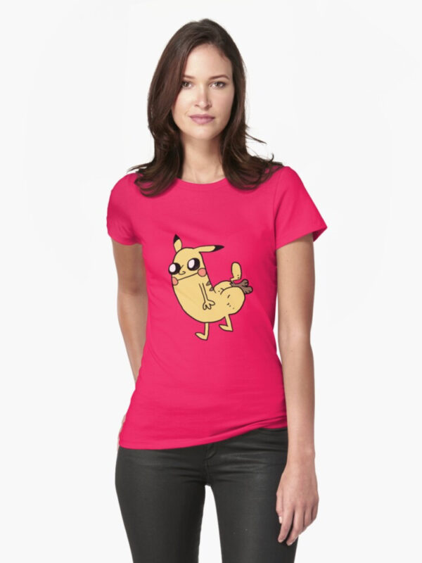 Pikabutt Fitted T-Shirt - Image 34