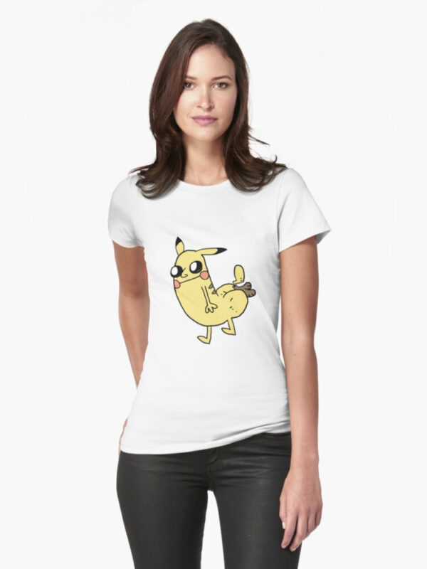 Pikabutt Fitted T-Shirt - Image 4