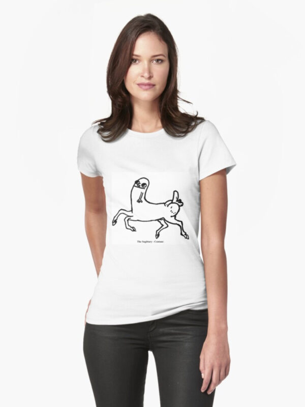 Dickbutt Centaur Fitted T-Shirt - Image 4