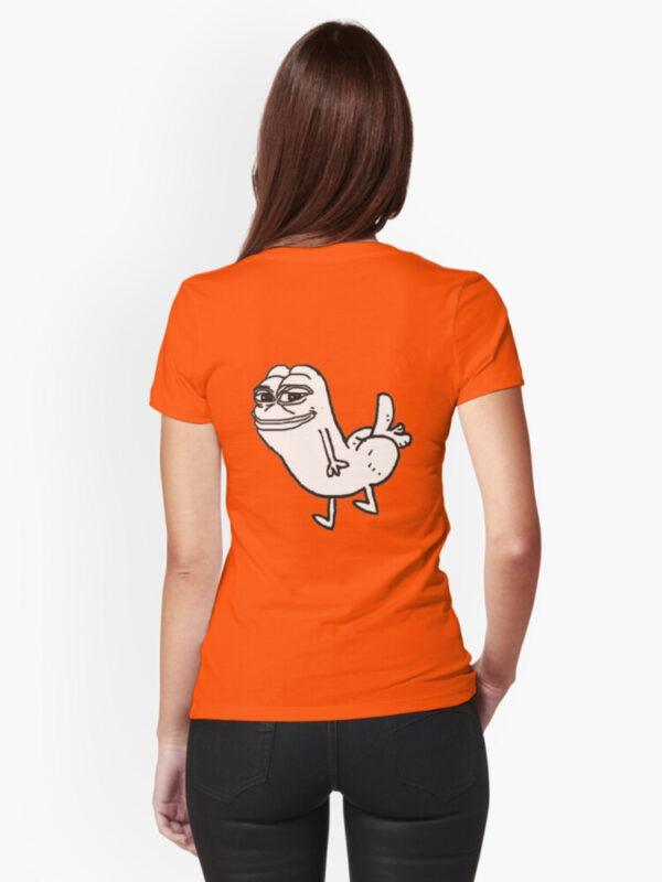 Pepe Dickbutt Fitted T-Shirt - Image 51
