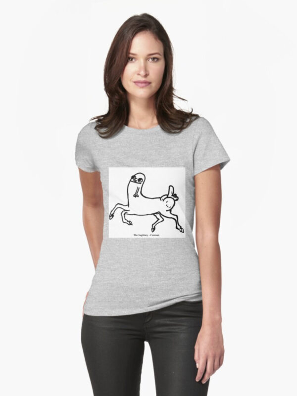 Dickbutt Centaur Fitted T-Shirt - Image 7