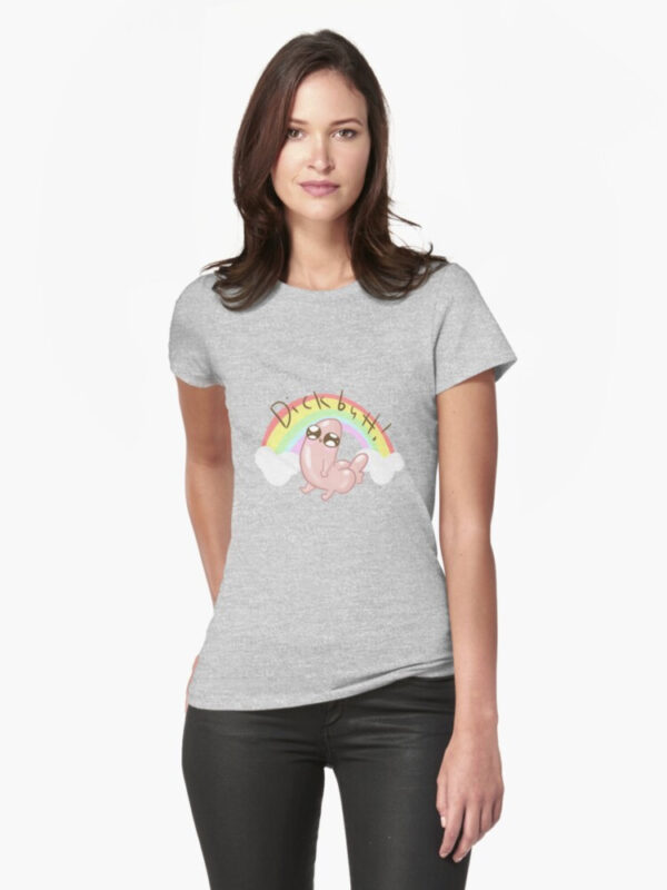 Dickbutt Fitted T-Shirt - Image 7