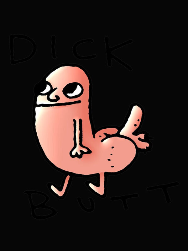 Dick butt Boxy T-Shirt - Image 2