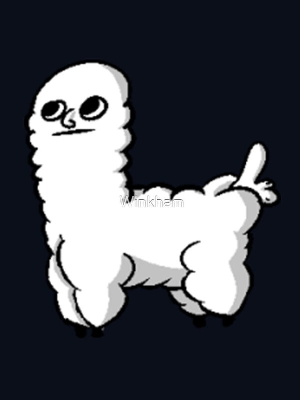Sheep Dickbutt Meme Pullover Hoodie - Image 23