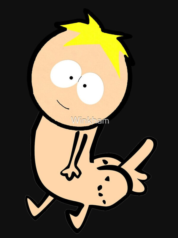 Butters Dickbutt Fitted Scoop T-Shirt - Image 2