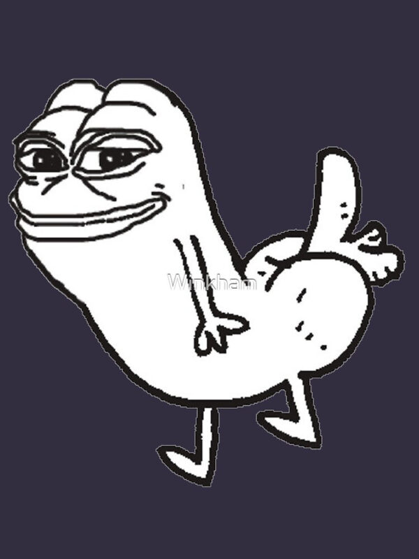Pepe Dickbutt Fitted T-Shirt - Image 11