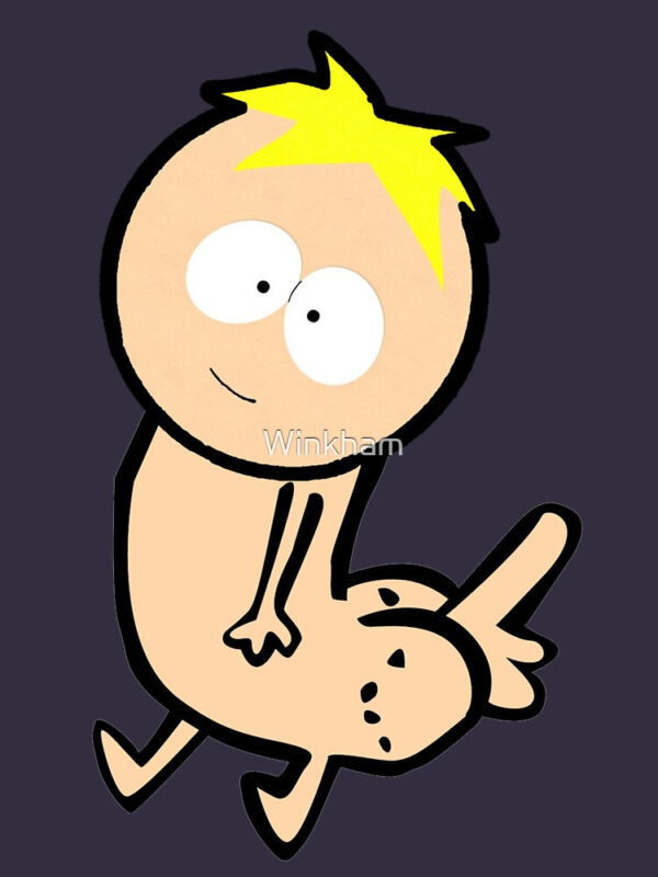 Butters Dickbutt Fitted Scoop T-Shirt - Image 8