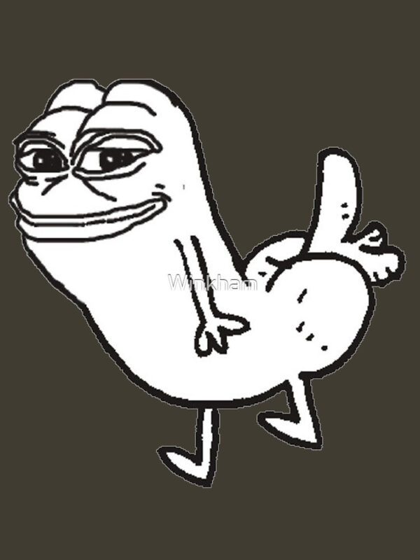 Pepe Dickbutt Fitted T-Shirt - Image 47