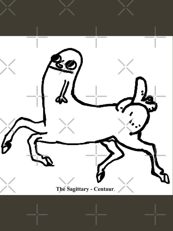 Dickbutt Centaur Fitted T-Shirt - Image 47