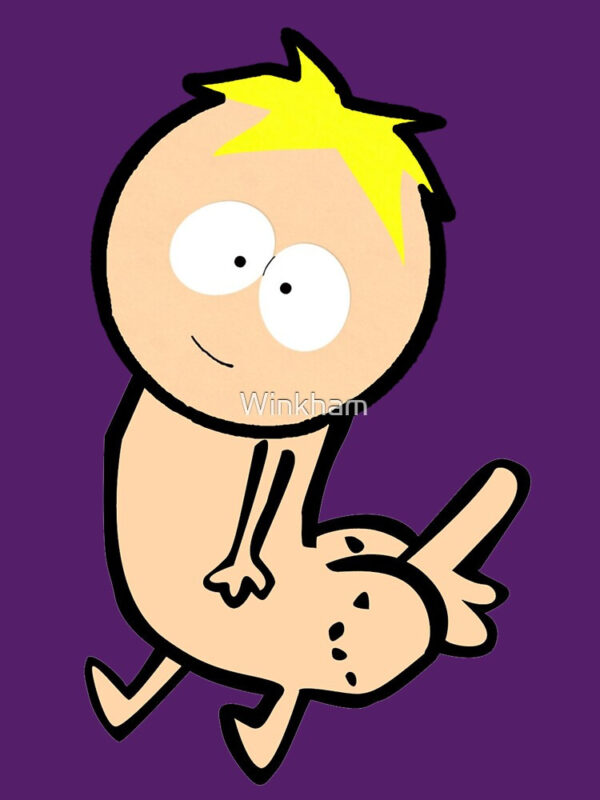 Butters Dickbutt Fitted Scoop T-Shirt - Image 17