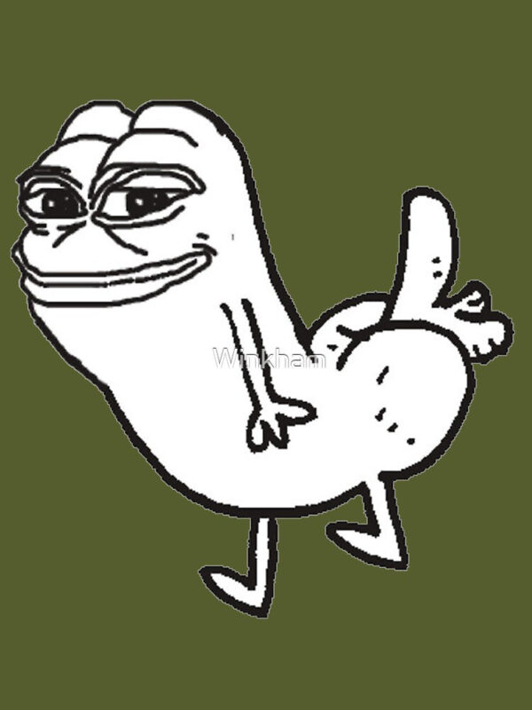 Pepe Dickbutt Fitted T-Shirt - Image 32