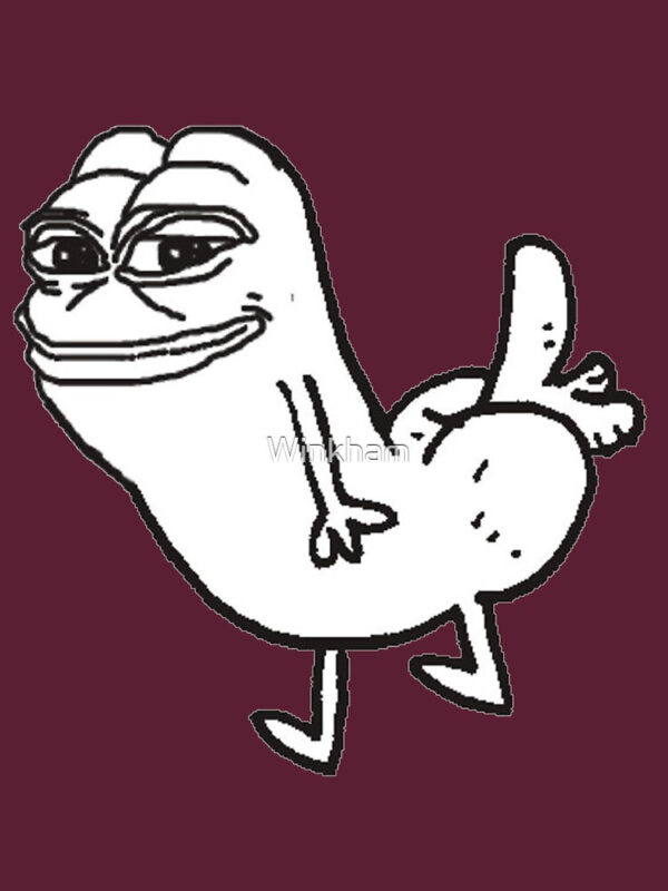 Pepe Dickbutt Fitted T-Shirt - Image 23