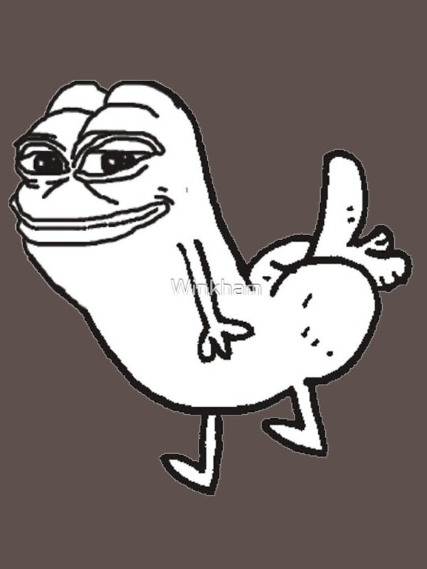 Pepe Dickbutt Fitted T-Shirt - Image 26