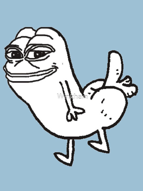 Pepe Dickbutt Fitted T-Shirt - Image 14